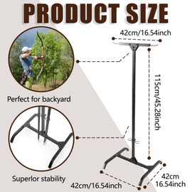 Duraaamo Archery Stand Crossbow and Compound Bow Stand Reliable Stable Lightweight Durable Portable Dual-Sided Versatile Archery Hard Surface Practice Hanger with Archer's Arrow Caddies Included