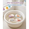4 Esponja De Baño Para Bebe De Algodón, 15 X
