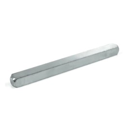 7mm Windows UPVC and Door Handle Spindle Plain Bar 50mm to 150mm Solid Steel Silver (7mm x 110mm)