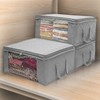 Sorbus Foldable Storage Bag Organizers, Large Clear Window & Carry