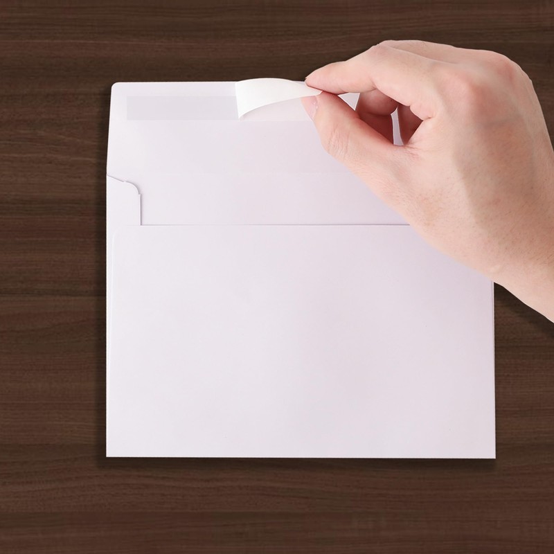 Janvale 5x7 Envelopes 50 Pack, A7 White Envelopes for Invitations,