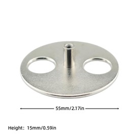 DGHAOP 2PCS Metal Round Spring Wound Key Music Box Movement DIY Repair Part Home Decor Product