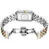 GAOFAN HOUR Gold Watches for Women with Vintage Rectangular Case,White