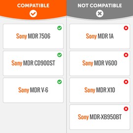 WC AirWeave Replacement Ear Pads for Sony MDR 7506, MDR V6, and MDR CD900ST by Wicked Cushions | Enhanced Comfort, Breathable Fabric, & Superior Foam | Airweave Brown