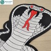 Large Cobra Back Patch Black - 18.2 x 22.8 cm