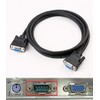 DTech 5 Feet RS232 Serial Cable Female to Female 9