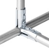 eoere 8 Sets 90 Degree Structural Pipe Connector 3 Way