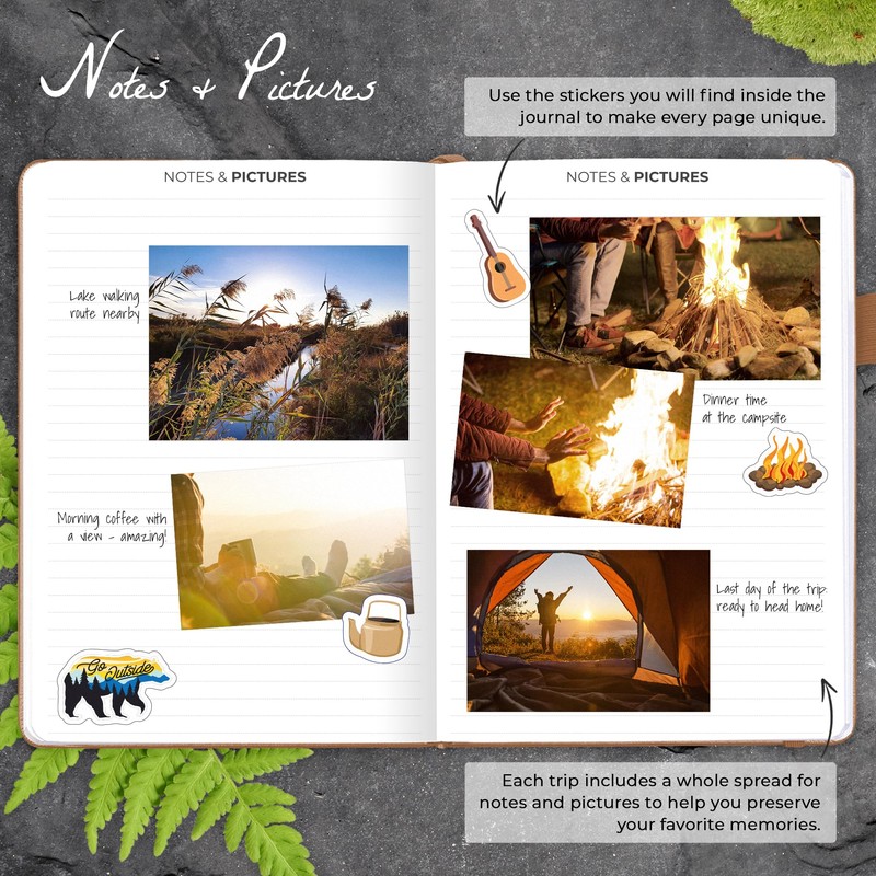 Clever Fox Camping Journal – Camper Log Book & RV
