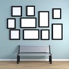Picture Frame 20 x 25 cm Black Wood with Stand