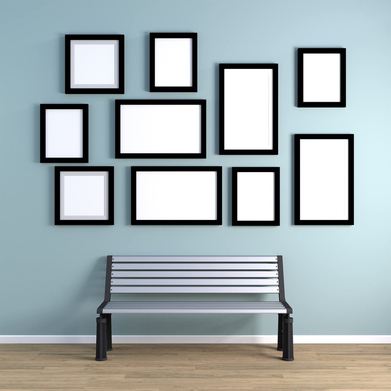 Picture Frame 20 x 25 cm Black Wood with Stand
