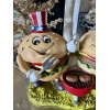 Martha Stewart Patriotic Barbecue Cheeseburger Hamburger Tabletop Decor Couple Mr