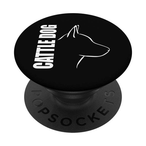Proud Cattle Dog profile Blue Heeler dog lover PopSockets PopGrip: