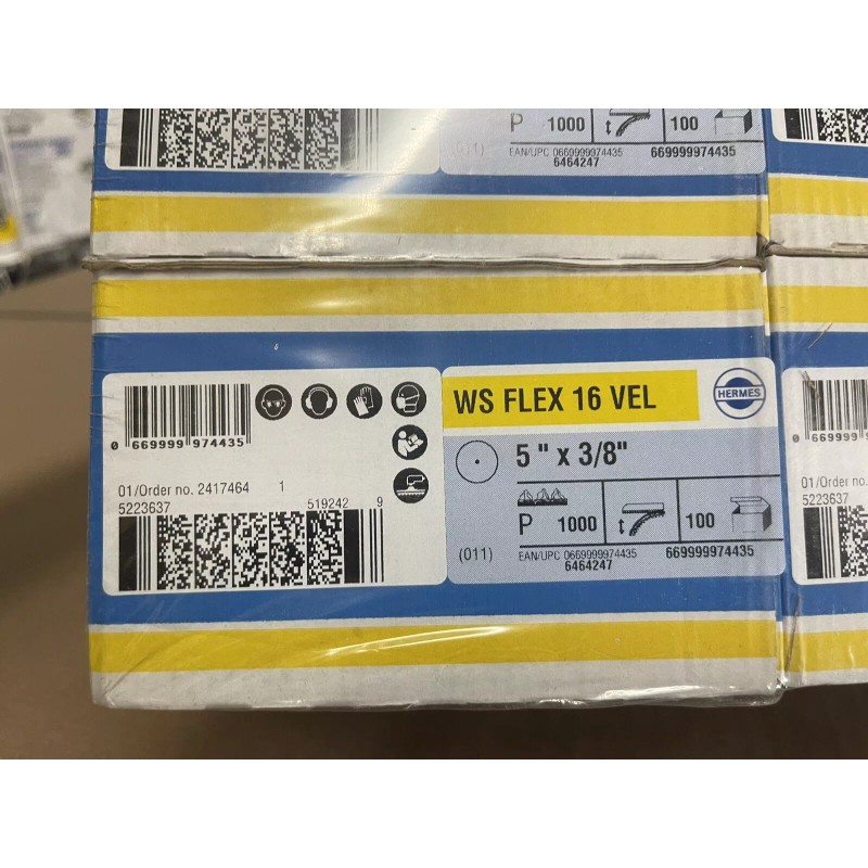 HERMÈS BULK Pack 600 Pc Hermes 5”Sandpaper WS Flex 16