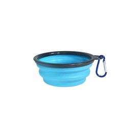 Pet Travel Bowl, Portable Basin for Cats and Dogs Pale Blue