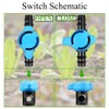 Supertool Drip Irrigation Shut Off Valve, 20mm Plastic In-line Barbed