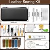 KELAV Sewing Kit with Sewing Accessories, Travel Leather Sewing Set,