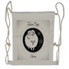 Ambesonne Zodiac Aries Drawstring Backpack, Funny Ram in a Dot,