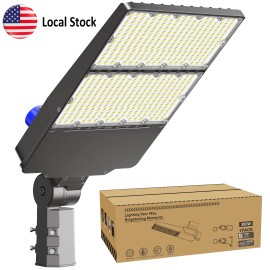 300W LED Shoe Box Light with US Stock Aluminum Construction High Brightness Work Lamp 130LM/W Energy Efficient for Parking LotLamp Power(W): 300