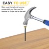 sourcing map 50Pcs Picture Hanging Nails, 2 Sizes Iron Decorative