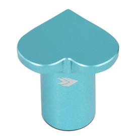 NRG Innovations NRG-DB-H001MF 6061 Aluminum Heart E-Brake Drift Button, Hand Brake Lever Button Compatible with Nissan S13/S14/S15, Minty Fresh