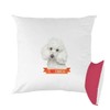 Mygoodprice Printed Poodle Cushion (40cm by 40cm)