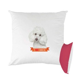 Mygoodprice Printed Poodle Cushion (40cm by 40cm)