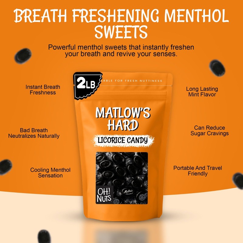 Matlow's Licorice Hard Candy | Kosher Licorice Candy - Individually