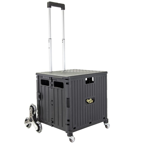 dbest products Quik Cart Stair Climber Wheeled Rolling Crate Teacher