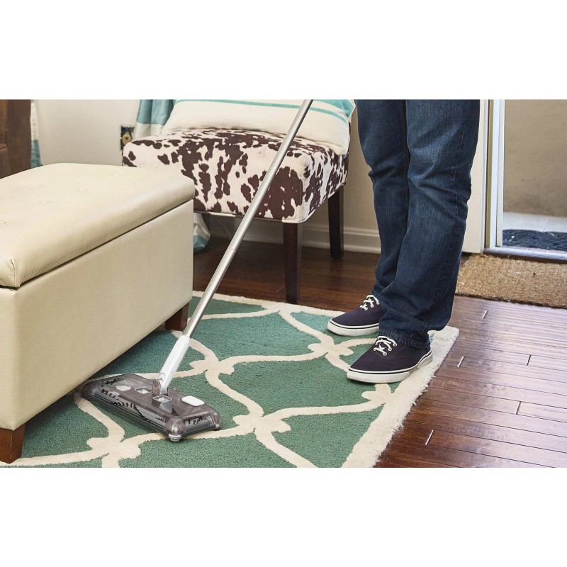BLACK+DECKER 50 Minute Powered Floor Sweeper - Powder White -