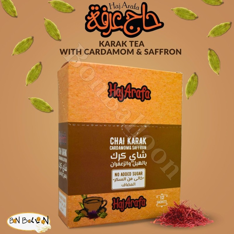 HajArafa Haj Arafa Karak Tea With Cardamom And Saffron Without