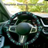 Sisrow Turquoise Mermaid Car Steering Wheel Cover - Universal 15