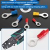 smseace 300pcs 12-Sizes(M4/M5/M6/M8) Insulated Ring Terminals 22-16/16-14/12-10AWG Electrical Crimp Terminal