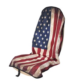 Zinytrae Sweat Towel Car Seat Cover Protector Front Seats for Gym Workout, Running, Swimming, Beach and Hiking, Waterproof Universal Seat Cover for Car, Truck, Van & SUV (1pcs Front Seat)