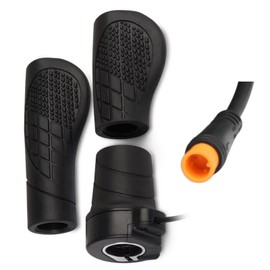 Frdhee Half Twist Throttle, Electric Bike Right Handle 20X Half Handle Twist Throttle Conversion Kit 12V/24V/36V/48V/60V/72V for Ebike MTB Conversion Kit Parts