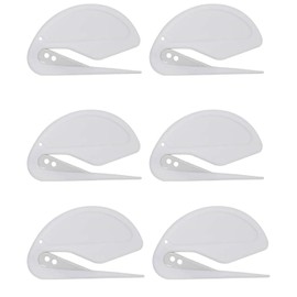 Set of 6 - Envelope Cutter, Letter Cutter, Letter Opener, Easy to Open, Unpacking Cutter, Portable, Convenient, Household Supplies, Office Supplies, White