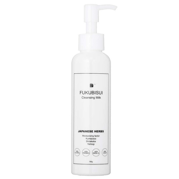 Fukubisui Cleansing Milk, Milk Type, Formulated with Plant Extract, 5.3 oz (150 g), Citrus Scent, Non-Paraben, Non-Alcoholic, Colorless, Sensitive Skin, Dry Skin, Moisturizing, Beautiful Skin, Japanese Herbal Extract, Genderless, Skin Care