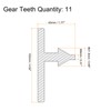 sourcing map Drill Chuck Key Wrench 8mm Diameter 11 Teeth