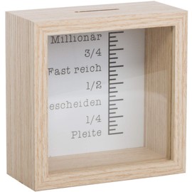 Brandsseller Millionaire Money Box Photo Frame Design with Window and Scale