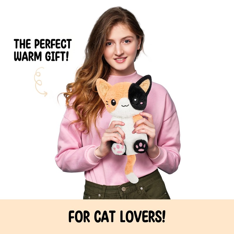 Calico Cat Microwavable 1.5 lbs Unscented Heating Pad for Women