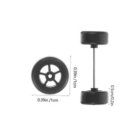 CORHAD 1 Set Scale Rc Car Model Wheel Set Durable Car Replacement Accessories Lightweight Wear Resistant Rubber Tires for Enhanced Performance Racing Models