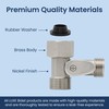 LUXE Bidet 7/8" x 7/8" x 1/2" Shut-Off Valve T-Adapter
