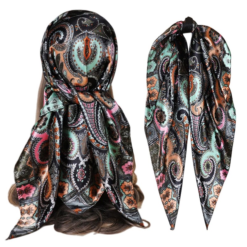 FAIRYGATE 0089 Women's Silk Multifunctional Scarf Tube Scarf Bandana, D89020