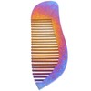 WOONEKY Portable Static Hairdressing Comb Lightweight Titanium Alloy Styling Comb
