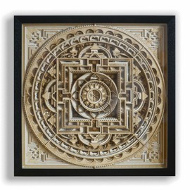 Mandala Wall Art For Middle Eastern Decor Carved Rustic Wall Decor For Bedroom Hallway Dining Room Sculptures Boho Chakra Farmhouse Decor Brown Wooden Zen Decor Sacred Geometry Spiritual Meditation