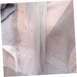 FRCOLOR Synthetic Grey Hair Wigs Long Straight Lace Front Natural Look Replacement Headwear for Women Comfortable Washable