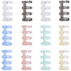 Binder Rings, 12 Pieces, 6 Colors, 4 Holes, Plastic, Binder,