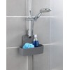 WENKO Barcelona Shower Caddy with Shelf, Moveable Hook, Hanging on