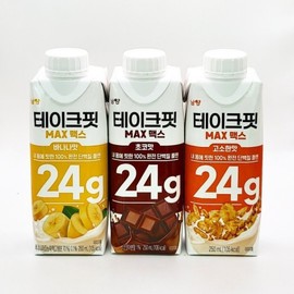 Namyang Take Fit Max 8 Savory Flavor 250ml + 8 Chocolate Flavor 250ml + 8 Banana Flavor 250ml / 남양 테이크핏 맥스 고소한맛 250ml 8개 +초코맛 250ml 8개 + 바나나맛 250ml 8개