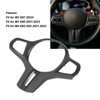 Car Steering Wheel Frame Cover Trim Sticker Decoration Carbon Fiber