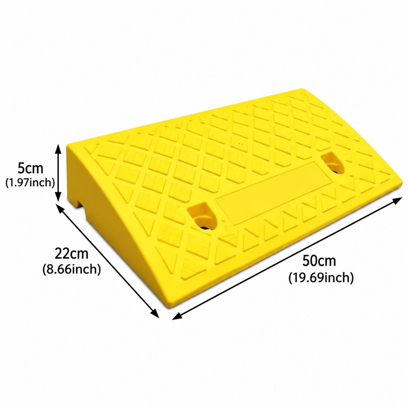 Threshold Ramp for Smooth Access – Non-Slip Plastic Transition Ramp